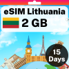 eSIM Lithuania - 2 GB - 15 Days