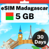 eSIM Madagascar - 5 GB - 30 Days