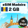 eSIM Madeira - 2 GB - 15 Days