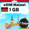 eSIM Malawi - 1 GB - 7 Days