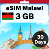 eSIM Malawi - 3 GB - 30 Days