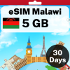 eSIM Malawi - 5 GB - 30 Days