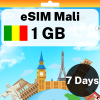 eSIM Mali - 1 GB - 7 Days