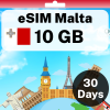 eSIM Malta - 10 GB - 30 Days