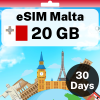 eSIM Malta - 20 GB - 30 Days