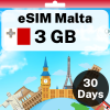 eSIM Malta - 3 GB - 30 Days