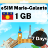 eSIM Marie-Galante - 1 GB - 7 Days