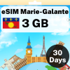 eSIM Marie-Galante - 3 GB - 30 Days