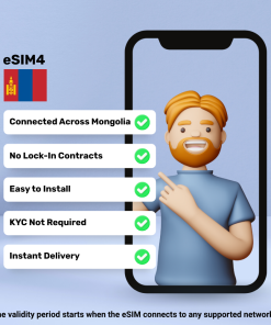 eSIM Mongolia - 1 GB - 7 Days