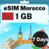 eSIM Morocco - 1 GB - 7 Days