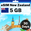 eSIM New Zealand - 5 GB - 30 Days