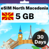 eSIM North Macedonia - 5 GB - 30 Days