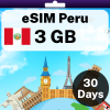 eSIM Peru - 3 GB - 30 Days
