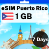 eSIM Puerto Rico - 1 GB - 7 Days