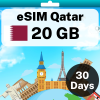 eSIM Qatar - 20 GB - 30 Days