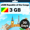 eSIM Republic of the Congo - 3 GB - 30 Days
