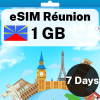 eSIM Réunion - 1 GB - 7 Days