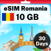 eSIM Romania - 10 GB - 30 Days