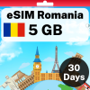 eSIM Romania - 5 GB - 30 Days