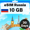 eSIM Russia - 10 GB - 30 Days