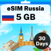 eSIM Russia - 5 GB - 30 Days
