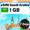 eSIM Saudi Arabia - 1 GB - 7 Days
