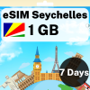 eSIM Seychelles - 1 GB - 7 Days