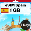 eSIM Spain - 1 GB - 7 Days