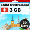eSIM Switzerland - 3 GB - 30 Days