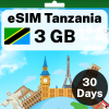 eSIM Tanzania - 3 GB - 30 Days
