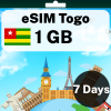 eSIM Togo - 1 GB - 7 Days