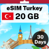 eSIM Turkey - 20 GB - 30 Days