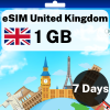 eSIM United Kingdom - 1 GB - 7 Days