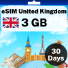eSIM United Kingdom - 3 GB - 30 Days