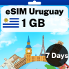 eSIM Uruguay - 1 GB - 7 Days