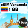 eSIM Venezuela - 1 GB - 7 Days