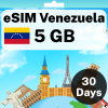 eSIM Venezuela - 5 GB - 30 Days