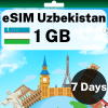 eSIM 乌兹别克斯坦 - 1 GB - 7 天