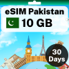 eSIM 巴基斯坦 - 10 GB - 30 天
