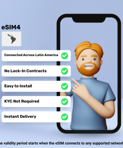 eSIM 拉丁美洲 - 1 GB - 7 天
