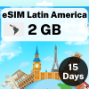 eSIM 拉丁美洲 - 2 GB - 15 天