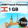 eSIM 法属波利尼西亚 - 1 GB - 7 天