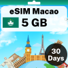 eSIM 澳门 - 5 GB - 30 天