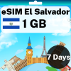 eSIM 萨尔瓦多 - 1 GB - 7 天