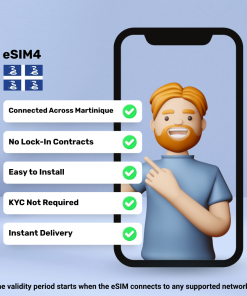 eSIM 马提尼克岛 - 1 GB - 7 天
