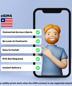 利比里亚 eSIM - 1 GB - 7 天