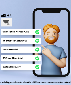 eSIM Asia - 100 GB - 180 天