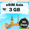eSIM Asia - 3 GB - 30 Days