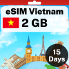 eSIM Vietnam - 2 GB - 15 Days