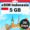 eSIM Indonesia - 5 GB - 30 Days